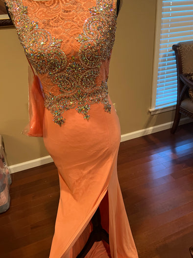 Coral Beaded Dress Size XS